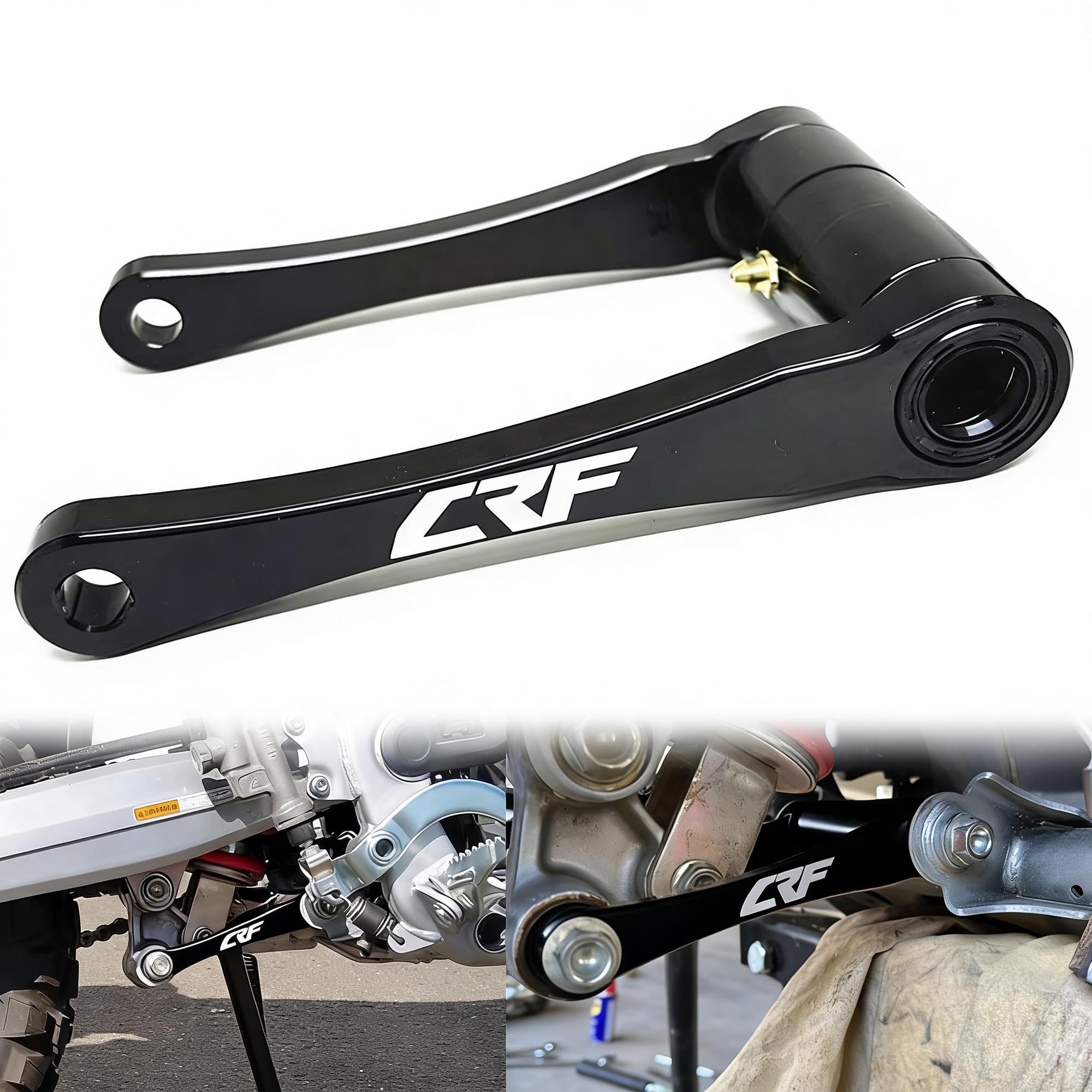 Rear Drop Lowering Link Compatible With CRF 300L & CRF300L RALLY 2021 2022 2023 (Black)