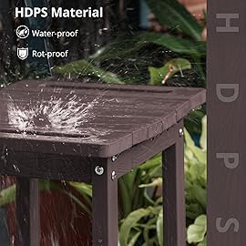 LUE BONA Shower Bench Stool, HDPS Shower Benches for Inside Shower with Shelf, Waterproof Shower Chair Foot Stool for Spa Bathroom, Weather Resistant/Non-Slip/Handles/Indoor or Outdoor Use, Espresso