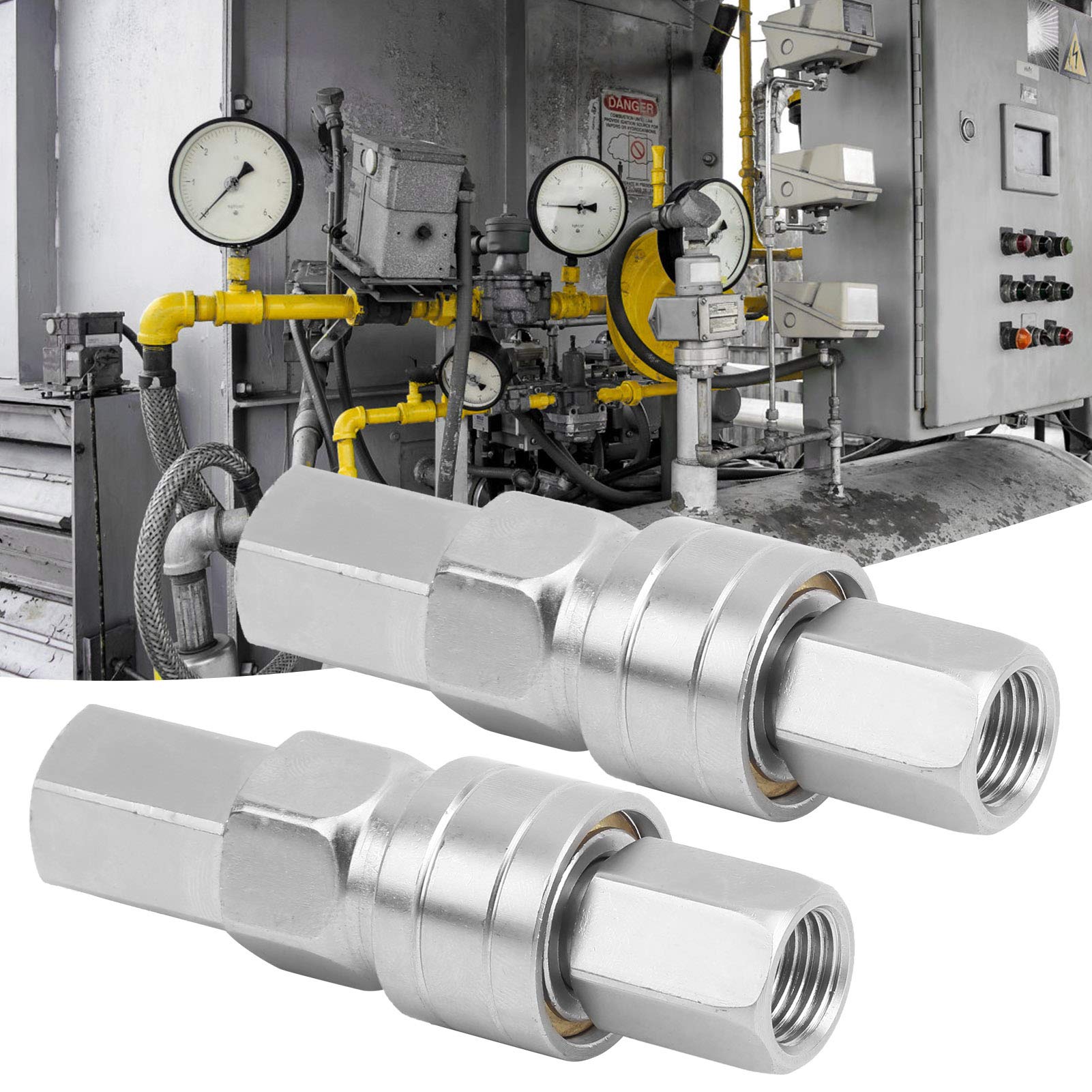 1 Set Raccordo rapido per tubo pneumatico Raccordo autobloccante in acciaio al carbonio SF20 + PF20