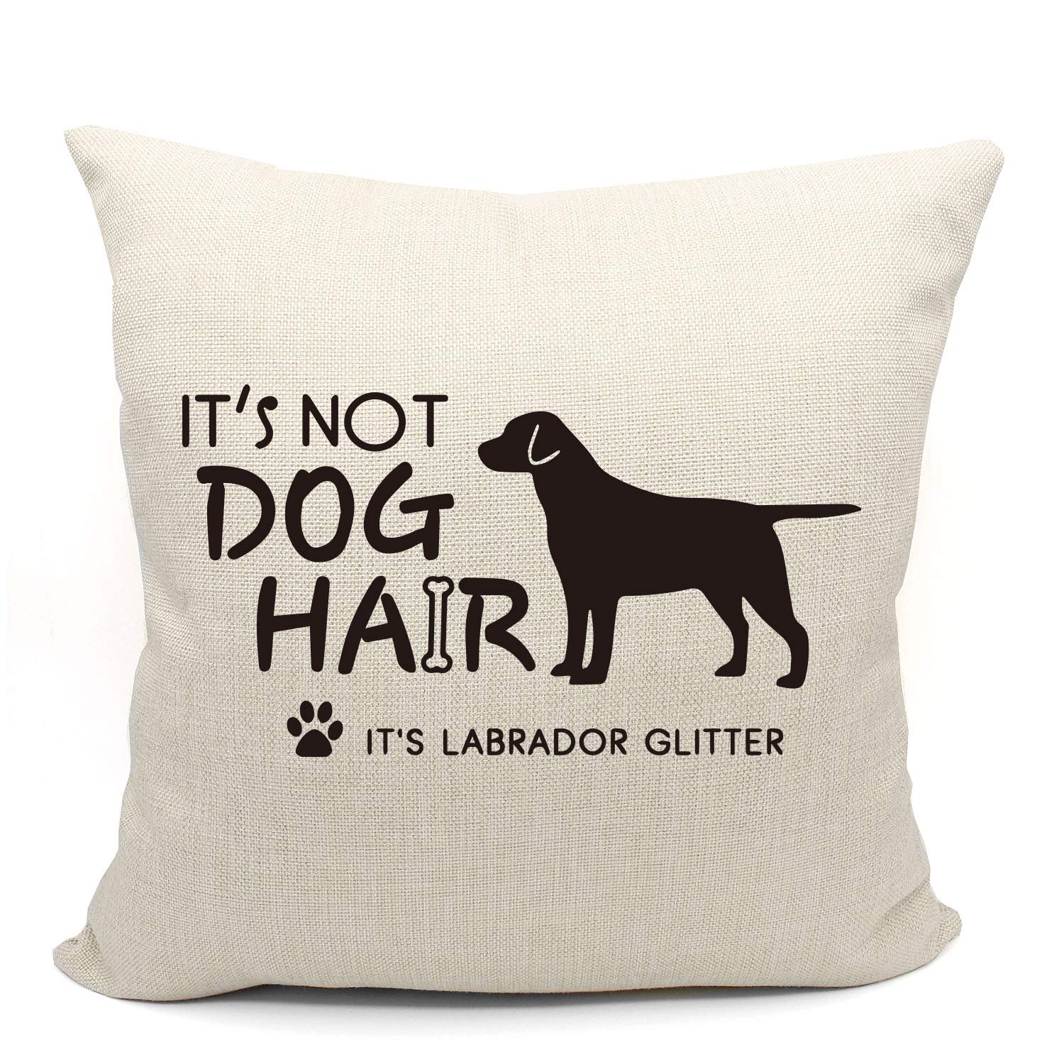 Mancheng-zi Labrador Pillow Covers 18x18,Black lab Gifts,Labrador Retriever Gifts,Labrador Gifts,Labrador Retriever Pillowcase Covers,Reserved for The Dog Pillow