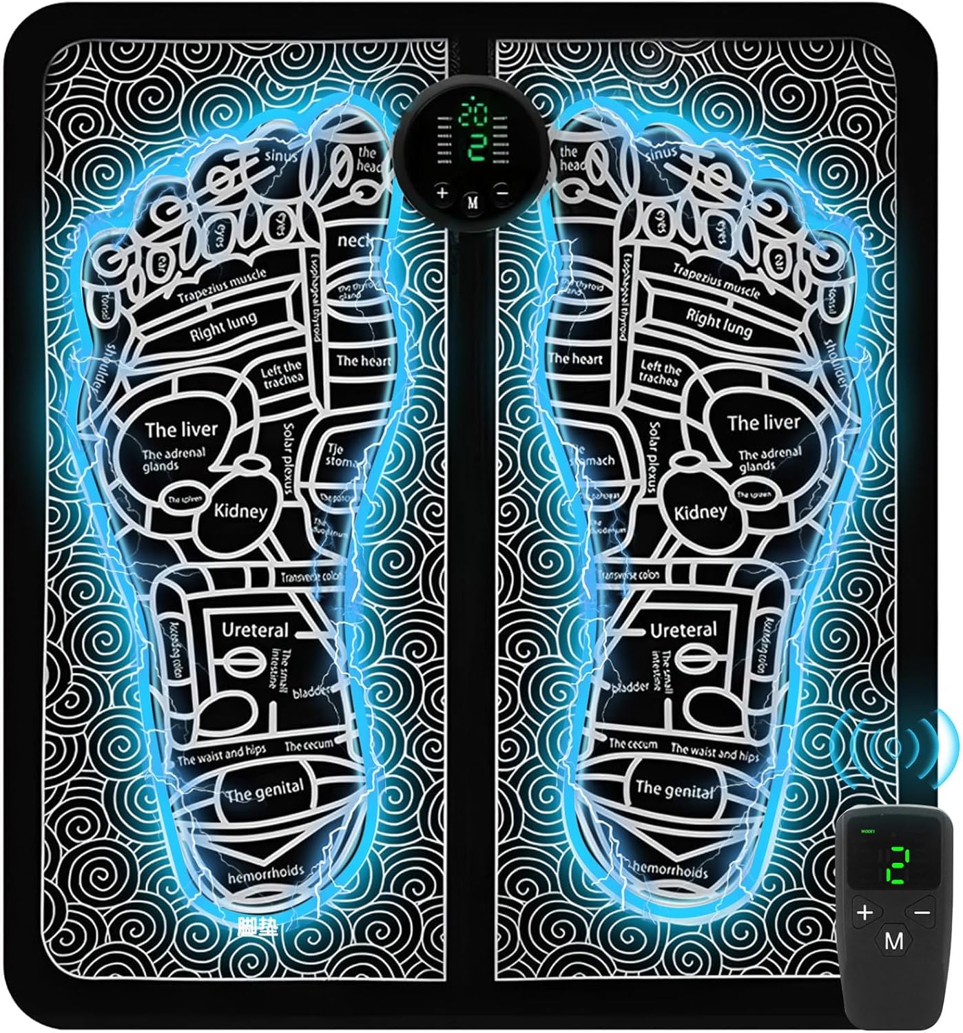 Portable TENS & PMS Foot Massager for Plantar Fasciitis & Neuropathy Pain Relief - Deep Tissue Electric Muscle Stimulator, Adjustable Intensity, Lightweight Design for Home, Travel, Office Use