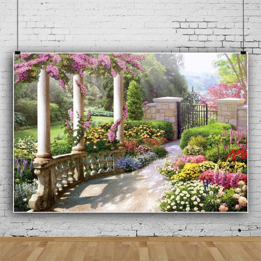 Amazon.com : DORCEV 12x8ft Spring Beautiful Garden Photography