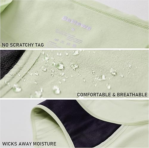 Miniatura 5 de BATTEWA Ropa interior lavable para incontinencia de absorción regular para mujer, bragas reutilizables a prueba de fugas para fugas de vejiga