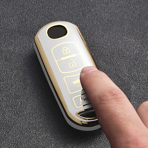 Miniatura 2 de ELOHEI Funda Protectora para Llavero Mazda, Compatible con Mazda 3 6 8 Miata MX5 CX3 CX4 CX5 CX7 CX9 TPU Suave Premium Protección Completa de 360