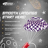 Vista 3 de Estes 2265 - Paracaídas de 15 pulgadas, accesorio de recuperación de cohetes modelo de cohete, accesorios para mayores de 10 años