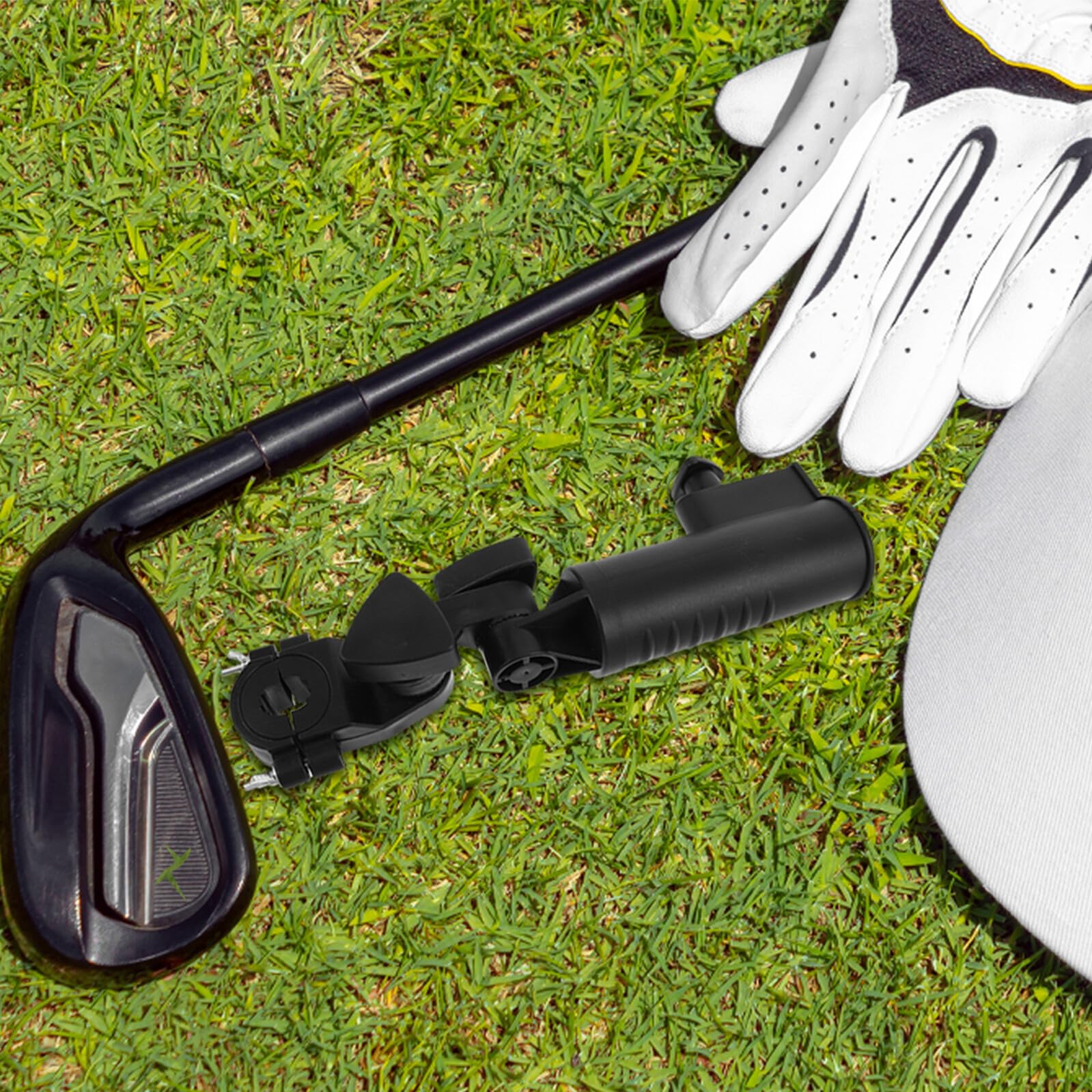 FOMIYES 2 Stück Pack Schirmhalter für Golftrolleys Kunststoff Schirmklemme mit Robuster Befestigung Montierbarer Regenschirmständer für Golf und Outdoor