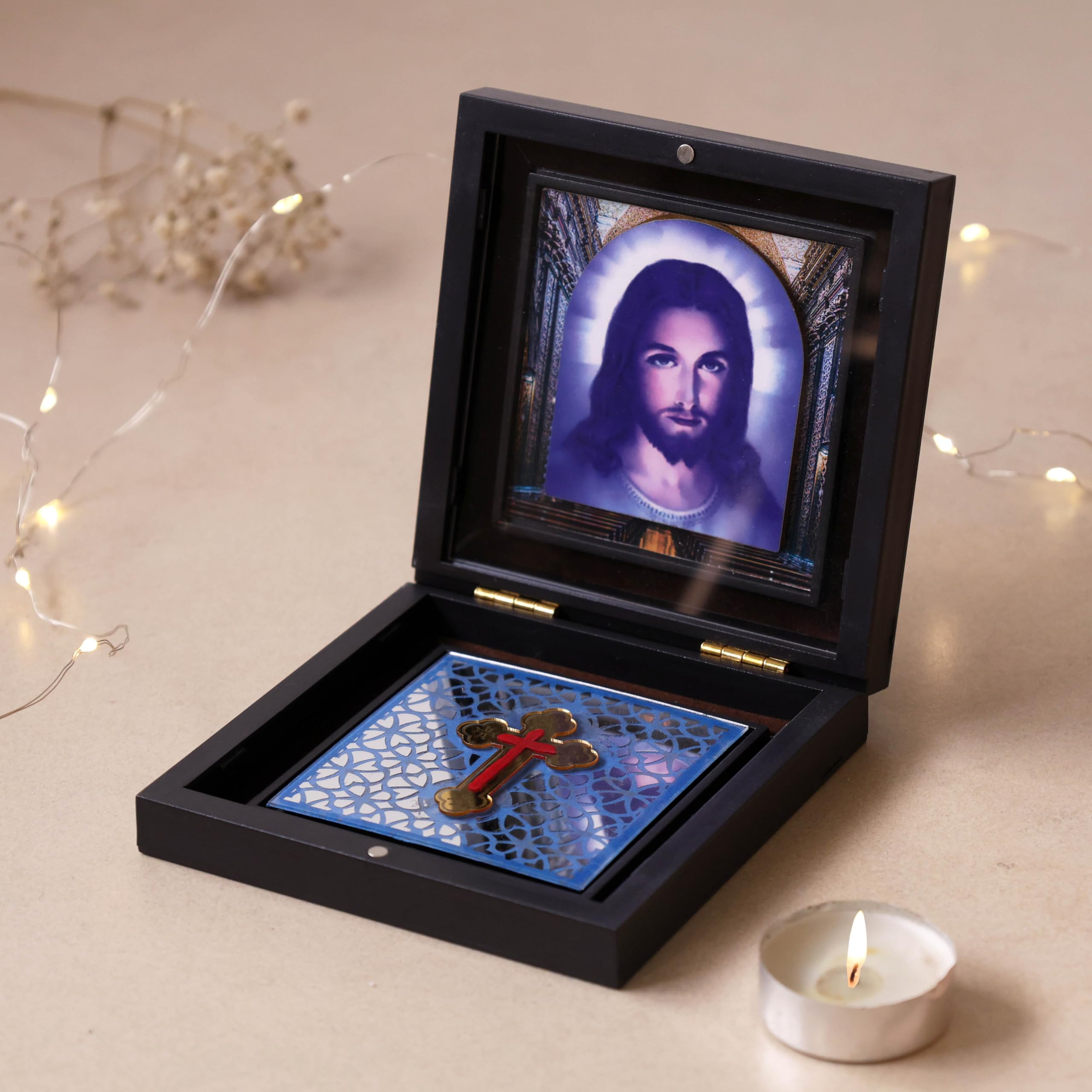 Buy Jesus 3D Christ Cross Box | Christian Religious Idol for Home