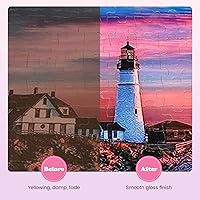 Vista 3 de GHHKUD Pegamento para rompecabezas, 10.5 onzas líquidas, transparente con pinceles aplicadores para madera de papel de rompecabezas, reemplaza