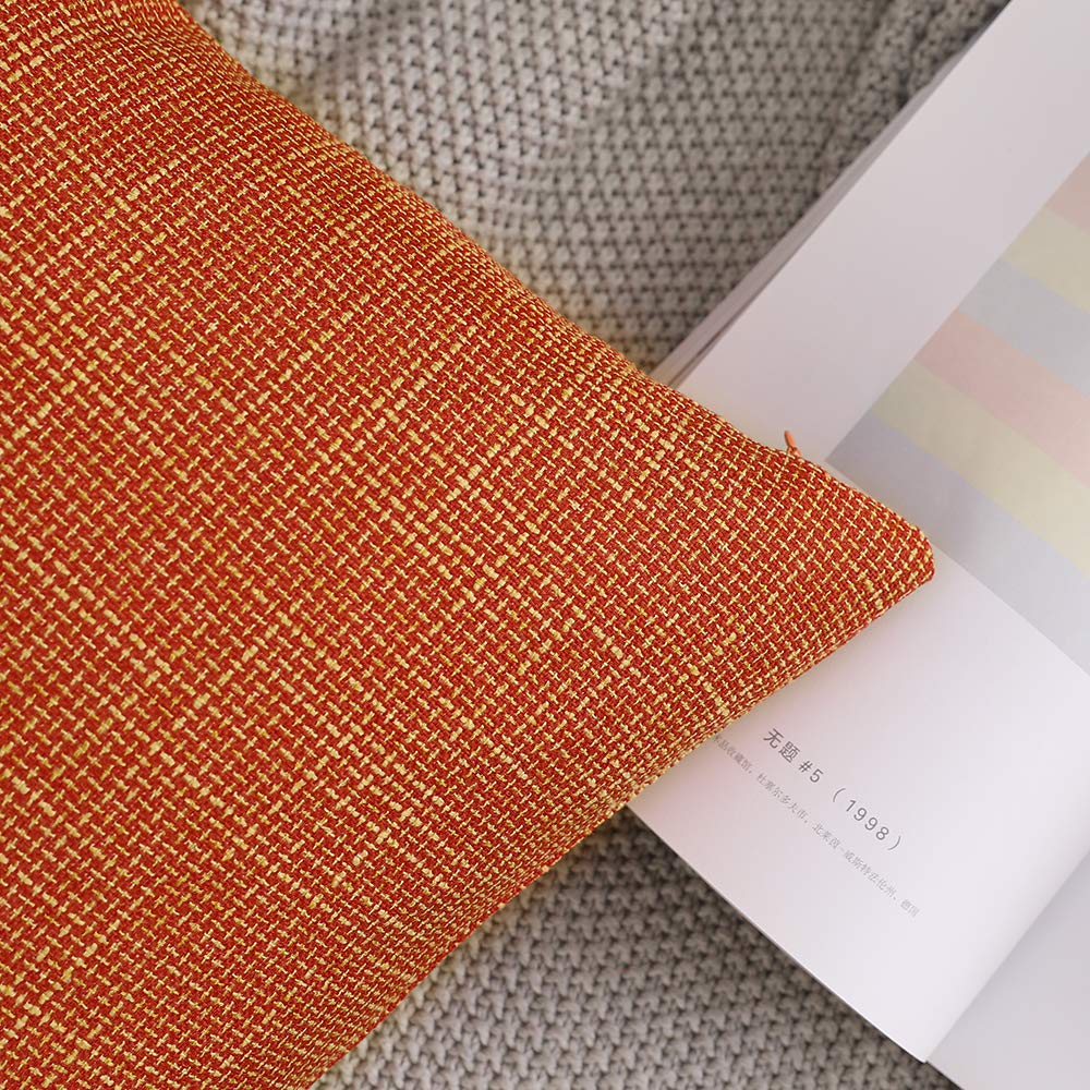 MIULEE Kussensloop, sierkussen, linnenlook, decoratieve kussensloop, bankkussen, decoratief kruis met verborgen ritssluiting, voor bank, slaapkamer, set van 2, 50 x 50 cm, melkwit