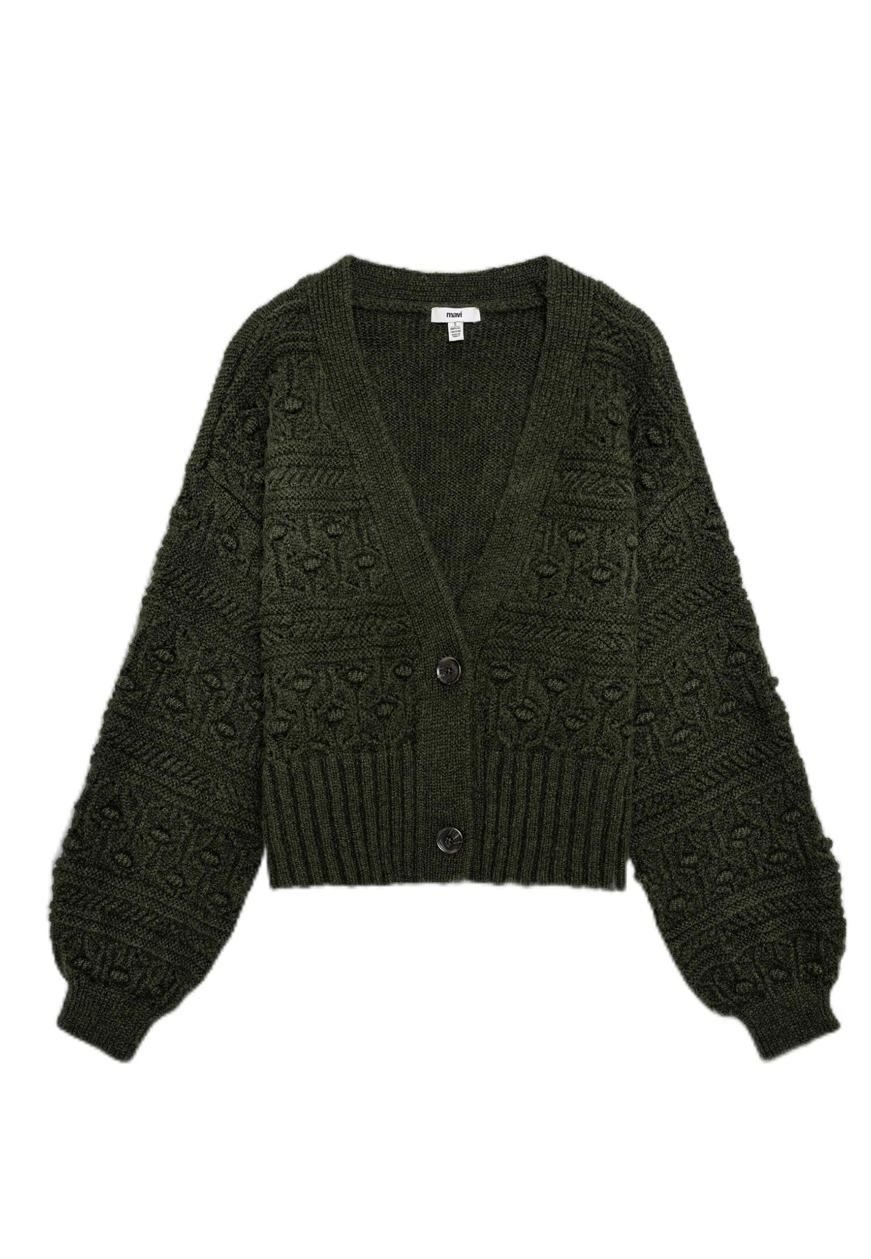 Mavi Damen Button Front Cardigan Strickjacke