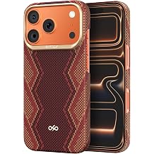 RAPTIC 1500D Tactile Woven Aramid Fiber MagSafe Case for iPhone 17/17 Pro/17 Pro Max, Ultra Slim Lightweight Non-Slip Protective Phone Cover, Snake
