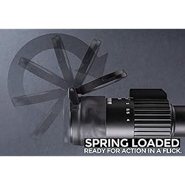 Monstrum Rubberized Flip-Up Rifle Scope Lens Covers (Eyepiece | 37-42 mm Outside Diameter)