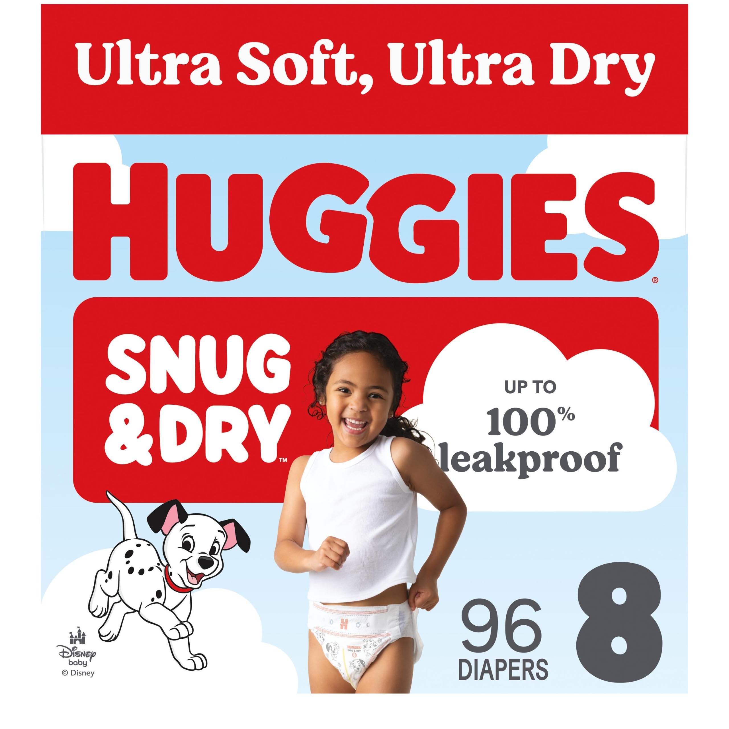 Huggies Snug &amp; Dry Diapers Size 8, 96 Count