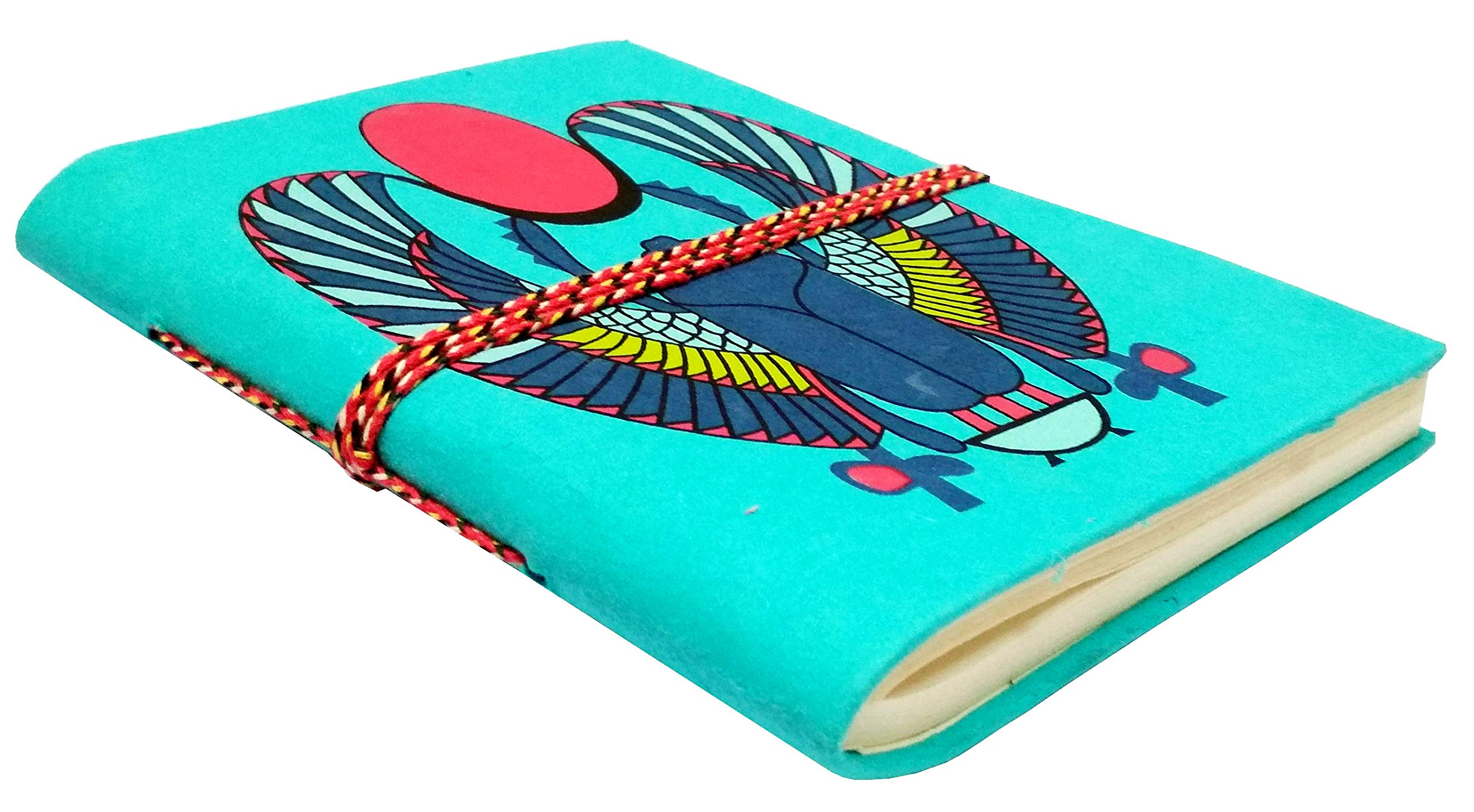 Purpledip Handmade Journal (Vintage Diary) 'The Sun God': Handmade Paper Notebook; Unique Gift for Personal Memoir (11697) - Image 3