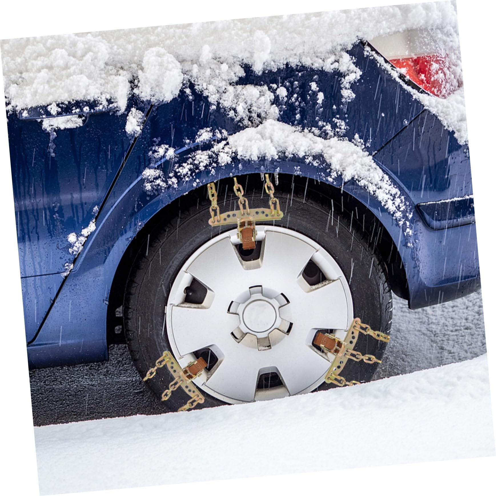 Zerodeko Catene da Neve per Auto Catene da Neve Antiscivolo per Fango Ghiaccio Accessori Auto