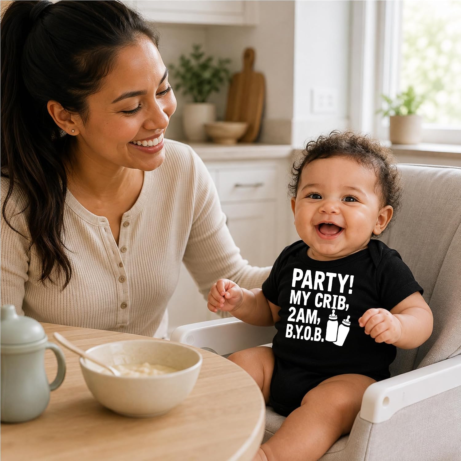 AW Fashions Party My Crib 2 AM BYOB - Funny Baby Bodysuit