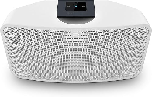 Bluesound Pulse MINI 2i - Altavoz inteligente compacto inalámbrico para varias habitaciones con Bluetooth, color blanco, compatible con Alexa y Siri