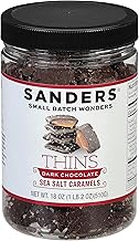 Sanders Dark Chocolate Sea Salt Caramel Thins - 18 oz. Tub