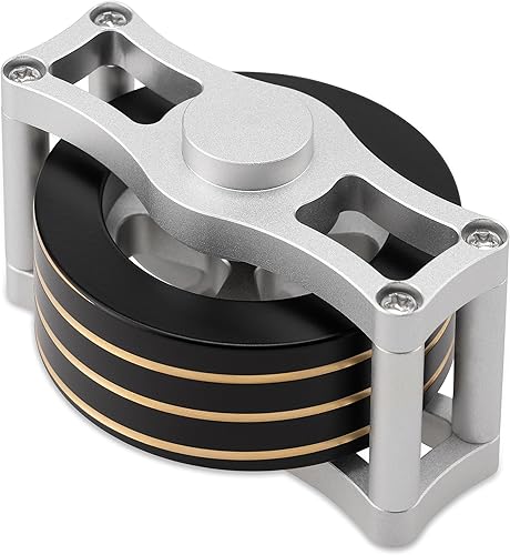 Juguete giratorio cinético de latón, juguete de escritorio para adultos, juguete para aliviar el estrés para la oficina, color negro disponible en Yaxa El Salvador