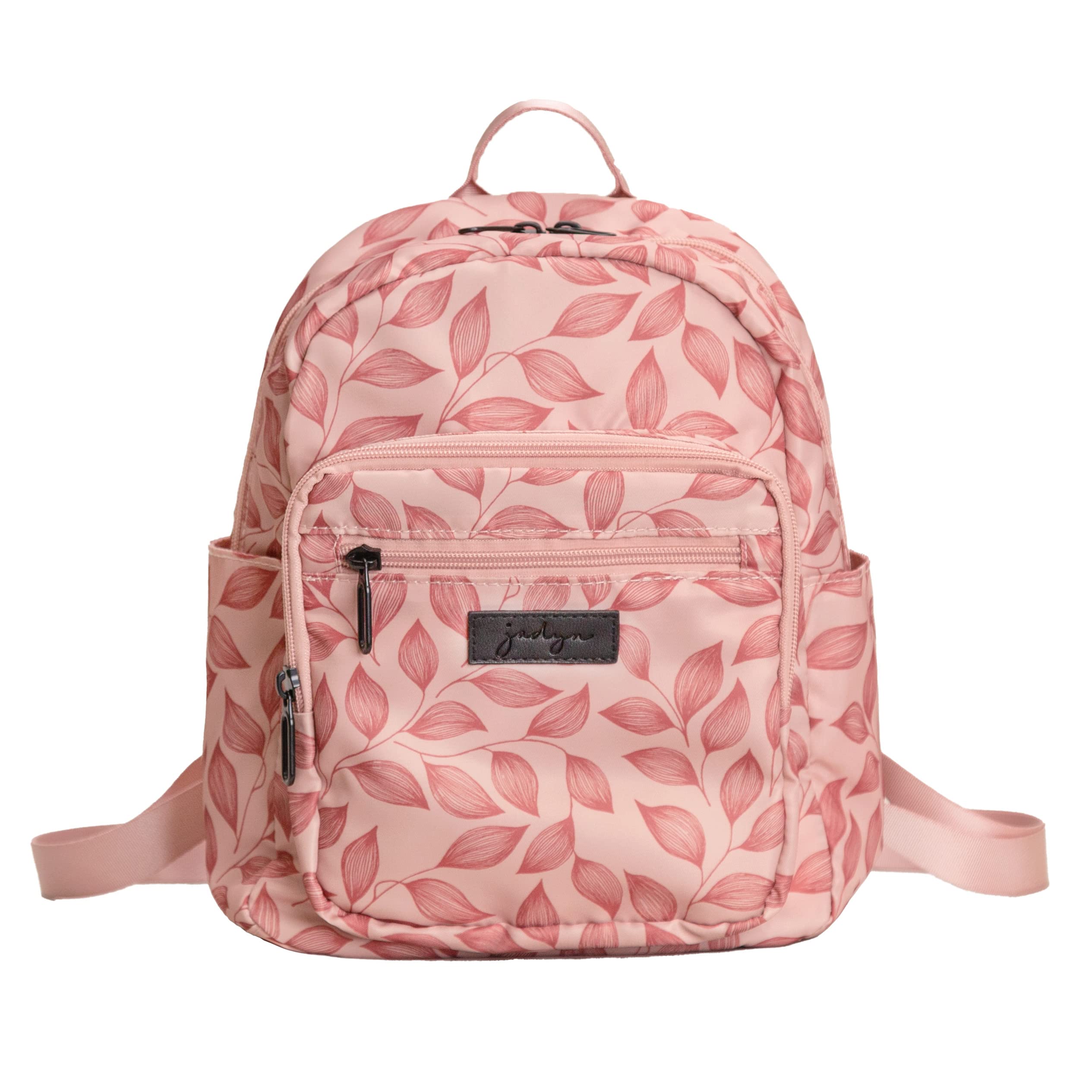 Jadyn Mini Backpack for Women, Small Backpack Purse for Women, Mini Travel Bag, 8.5 Liter Daypack, Millie Backpack with Cute Designs (Blush Leaflet)