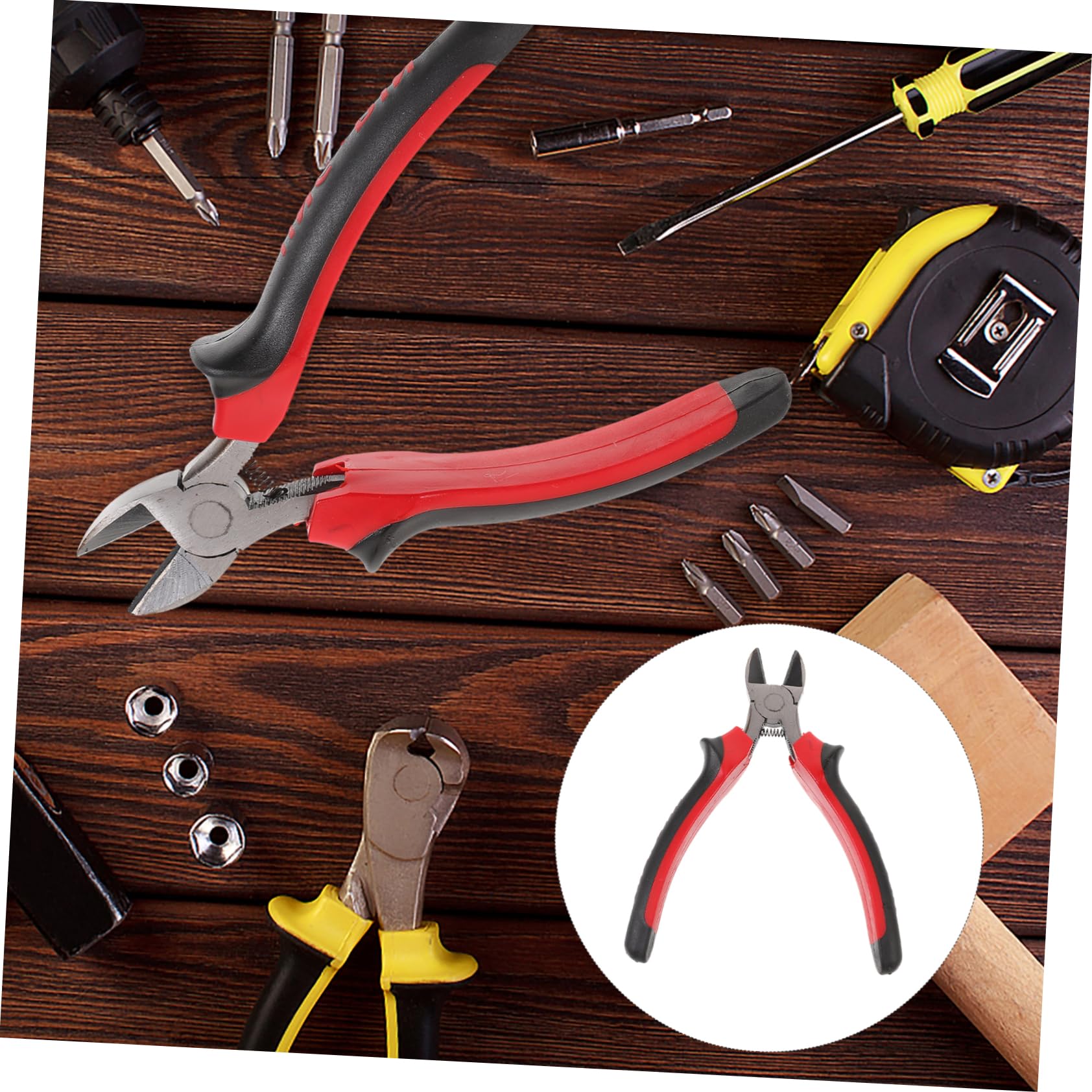 DOITOOL Diagonal Cutters Handheld Pliers Wire Wrapping Tools Insulated Grips for Safety
