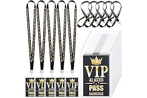 25 Sets VIP Passes with Lanyard for Exclusive Access