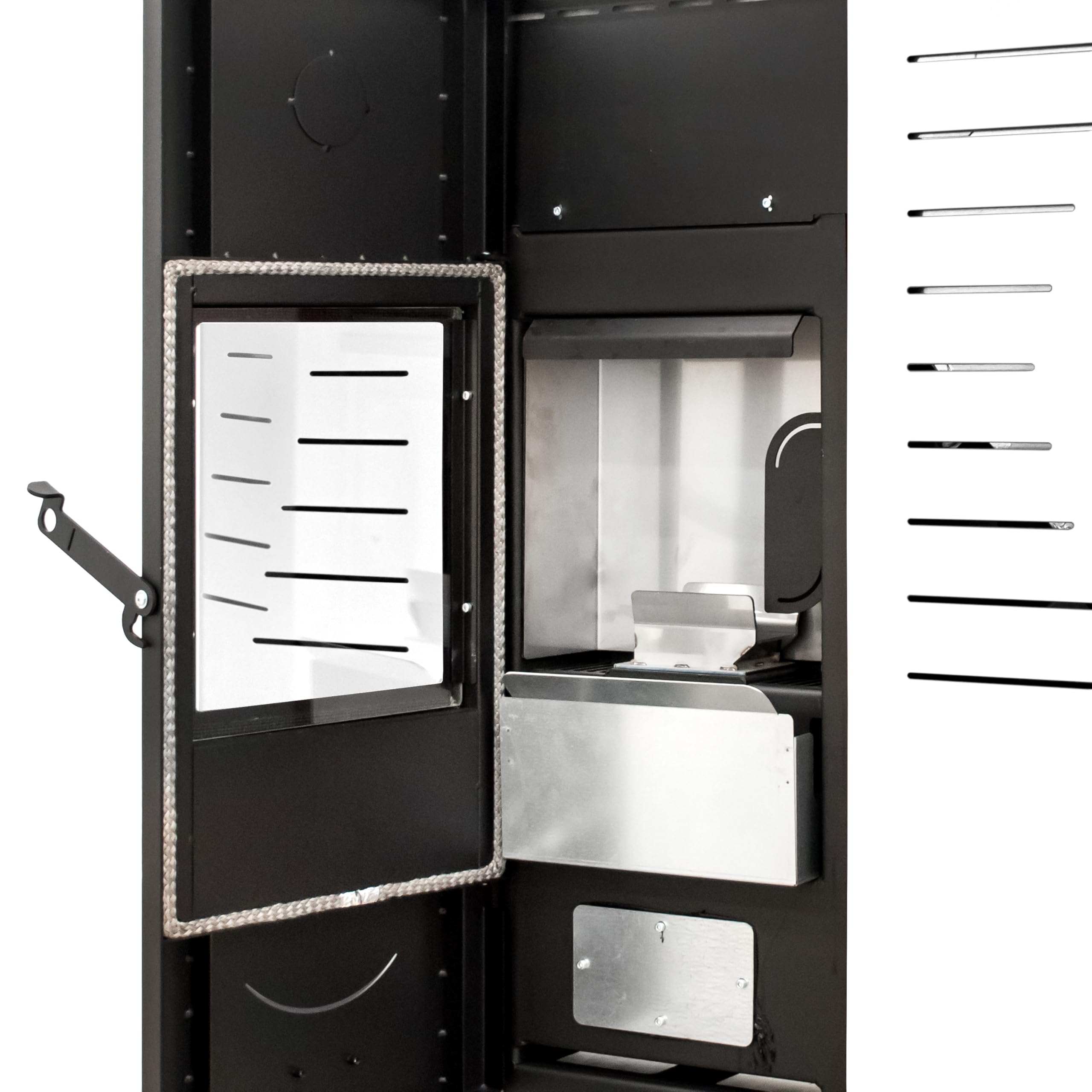 STUFE A PELLET ITALIA Italia 20 KW, 5-gwiazdkowa patelnia na pellet wodorowy, do ogrzewania i ciepłej wody, wydajność ogrzewania 89%, 130 m², czas pracy 16 h, programowalna, 5 mocy, 24 miesiące, biała