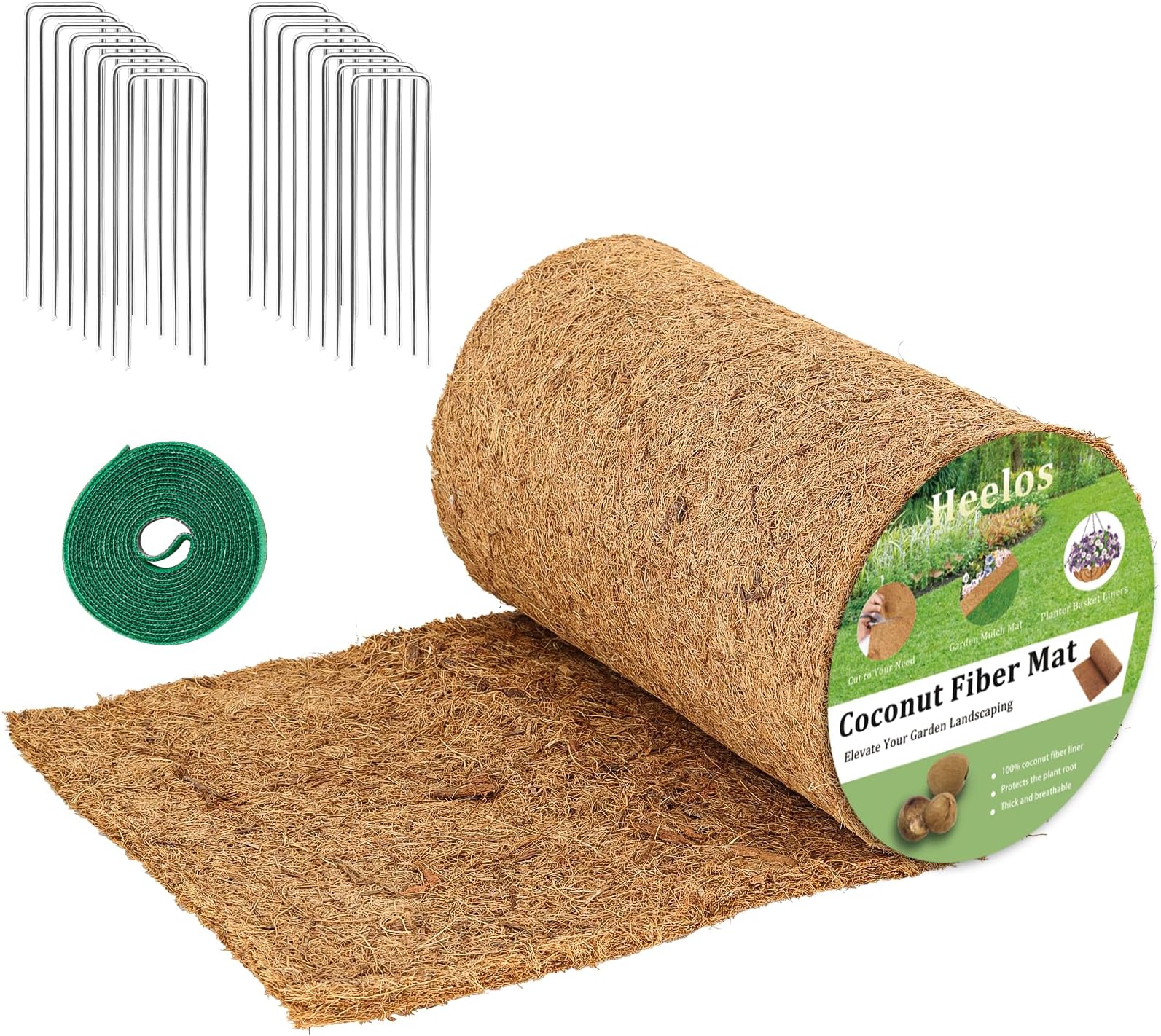 Fabbay 2 Pcs 24 x 120 Inch Coconut Coir Liner Roll Natural