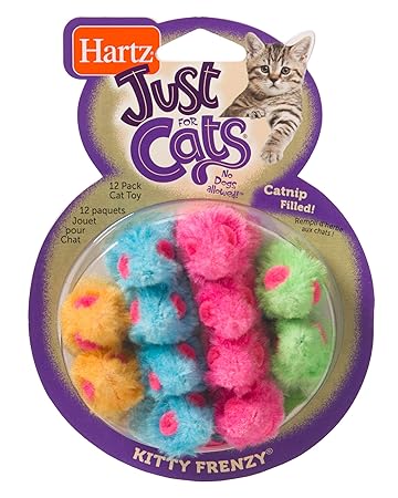 Hartz Just for Cats Kitty Frenzy Cat Toy, 12 Count