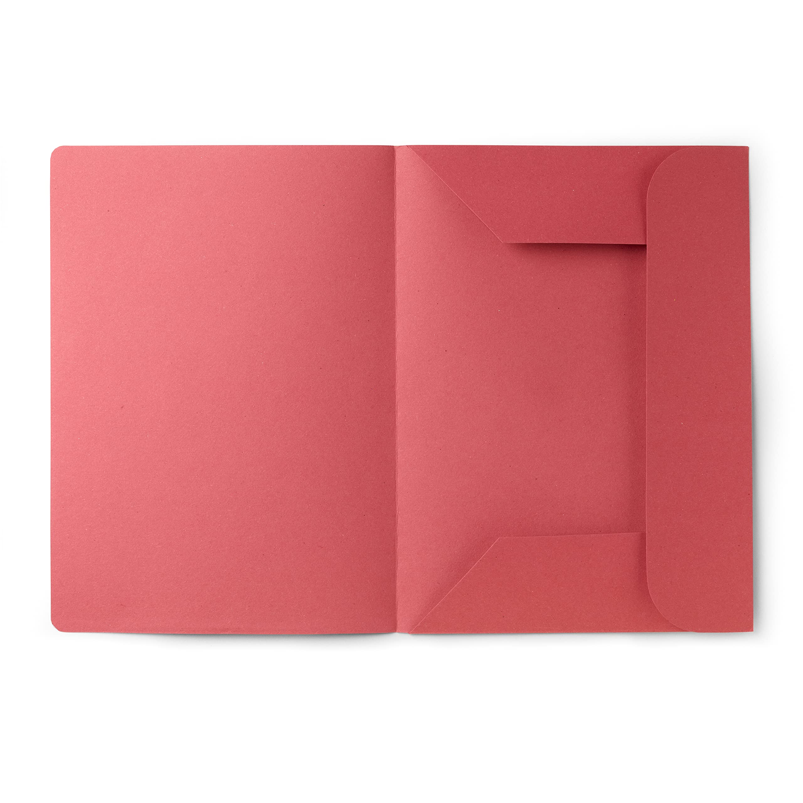 50 Chemises à Dossier 3 Rabats Pigna Eco Line - 24.5x34.5 Cm, 180g, Bleu Clair