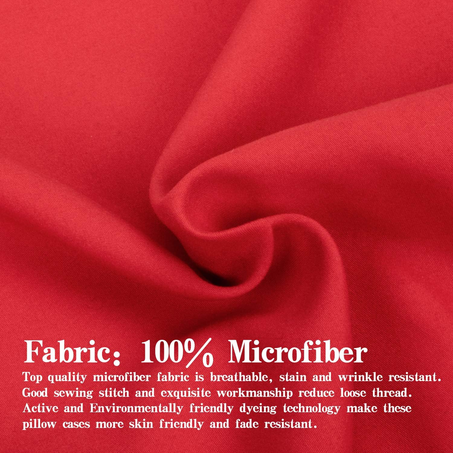 NTBAY Twin Microfiber Flat Sheet, 66 x 96, Red | Soft Brushed Microfiber Top Sheet with 4 Inch Hem, 66 x 96 Inch Flat Sheet, 1 Sheet Only