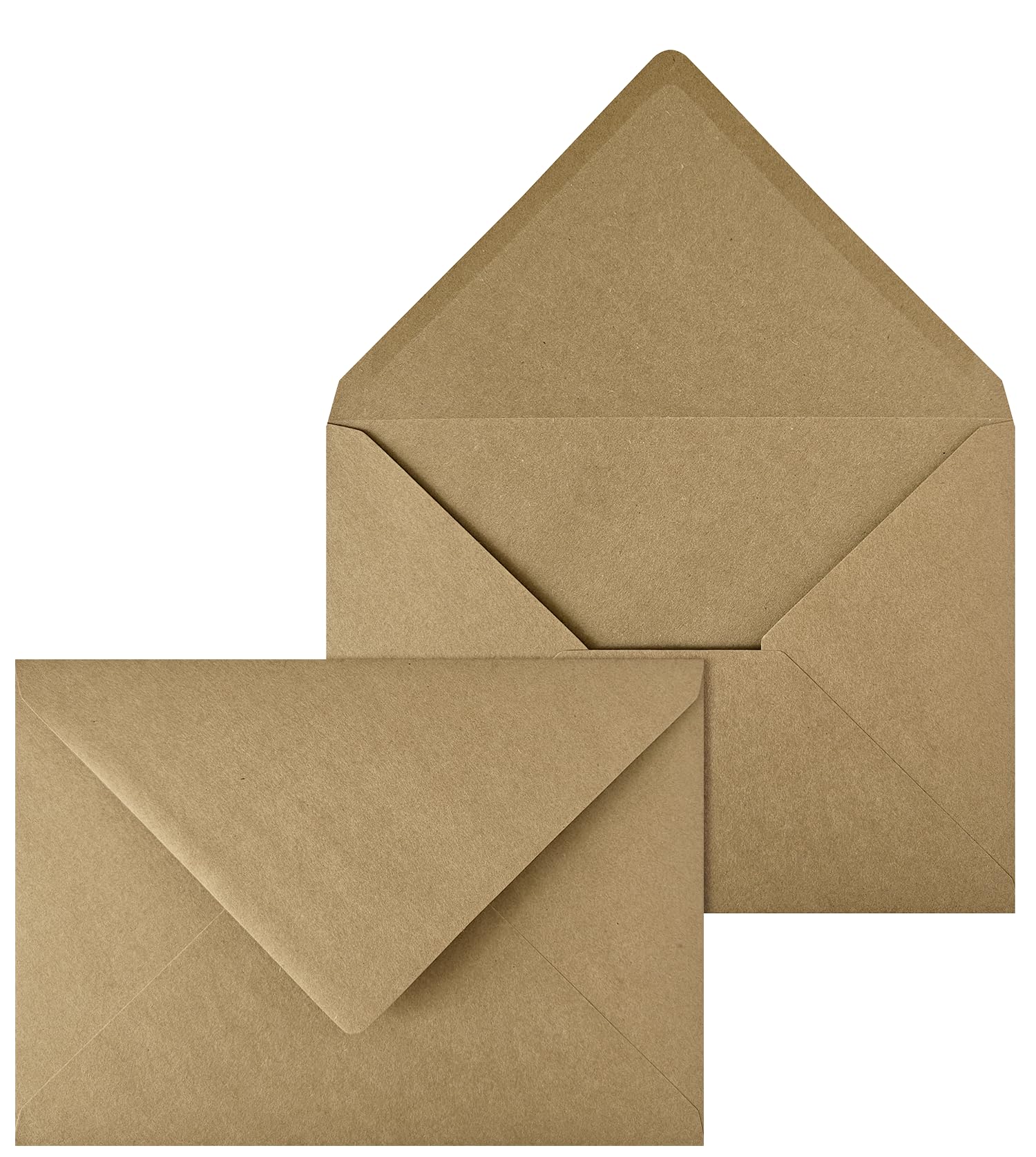 Netuno 50 Large Brown Kraft envelopes C5 162 x 229 mm 6.4 x 9 in 100gsm Natural Kraft Paper Envelope Vintage envelopes for A5 Letters Wedding Invitations Greeting Cards documents Postcards