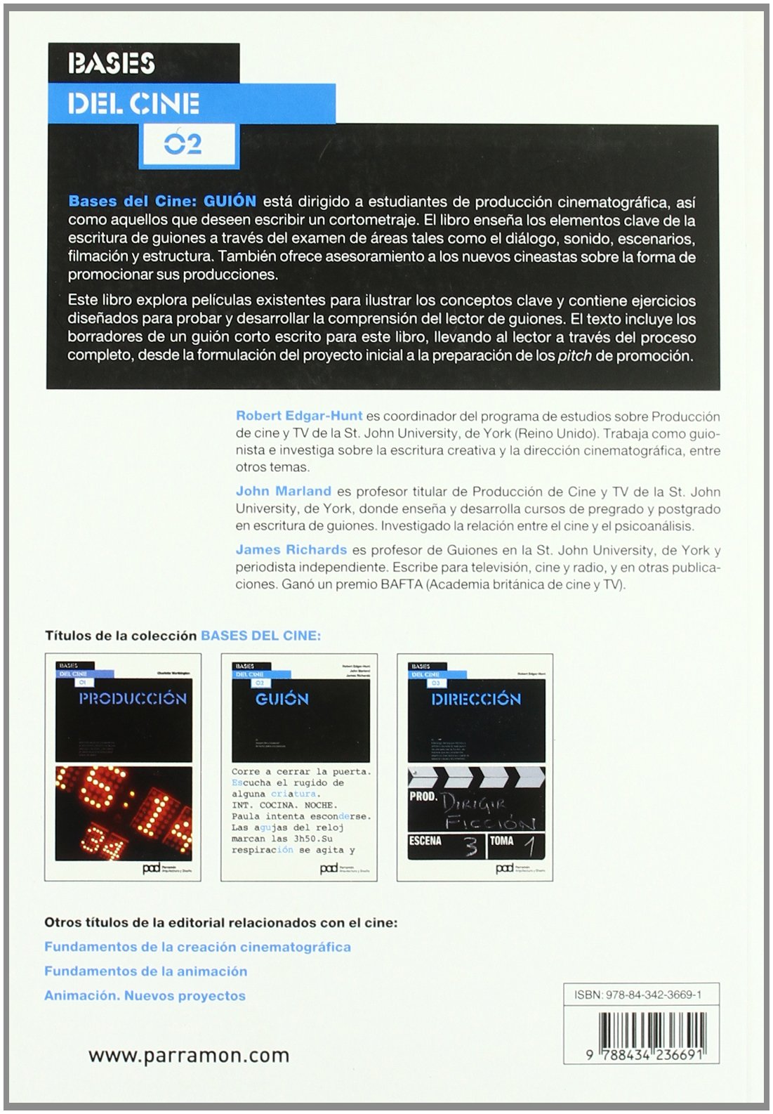 GUION: bases del cine/ foundations of cinema