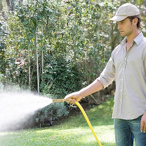 Miniatura 6 de ATDAWN Boquilla de manguera de latón, boquilla de manguera giratoria ajustable de latón resistente, paquete de 2 (3.5 pulgadas)