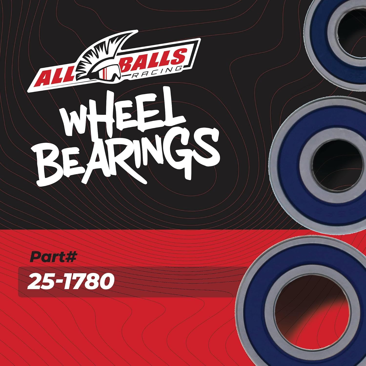 All Balls Wheel Bearing Kit (25-1780) Replacement for Kawasaki EX400 Ninja 2018 2019, Z400 2019