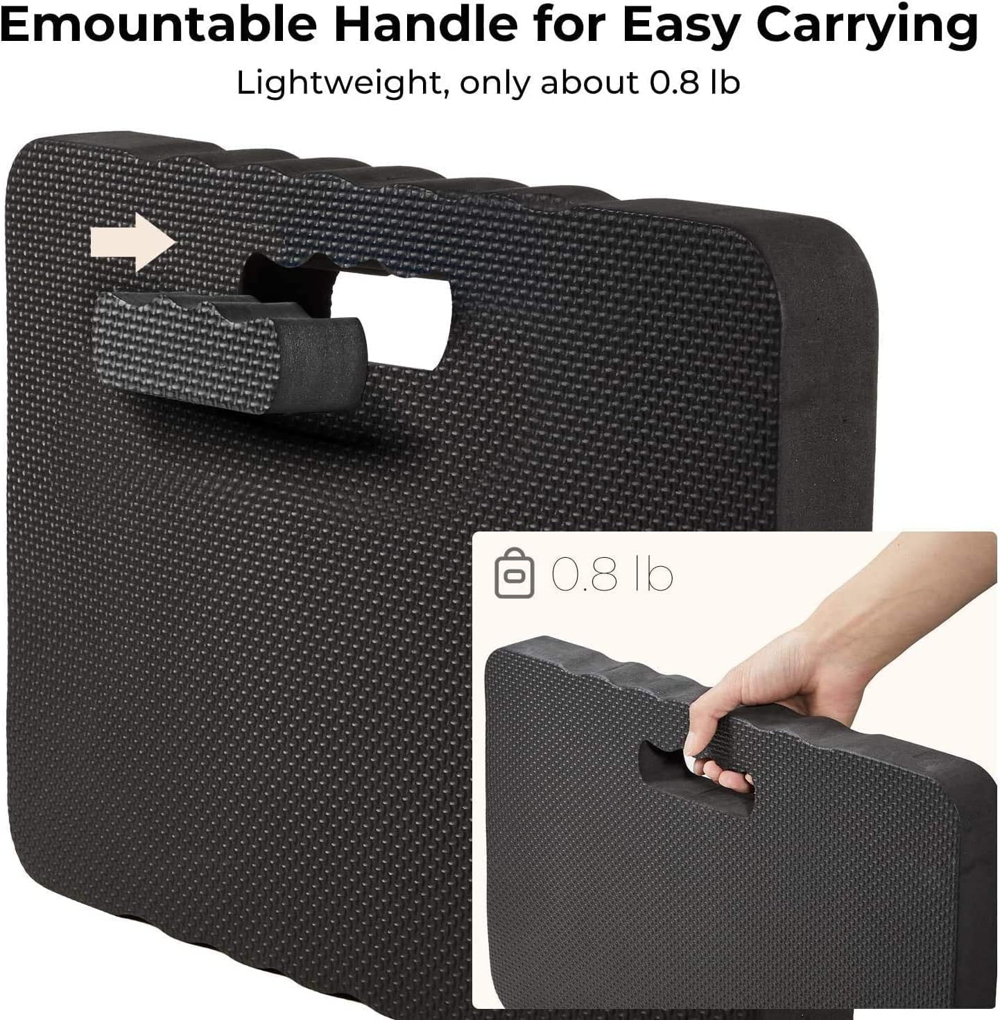 Ohuhu Premium Thick Kneeling Pad, 2-Pack Large Comfortable Gardening Knee Mat with 2 Different Surfaces, Extra Thick Knee Cushion Kneeler for Gardening, Work, Baby Bath, Exercise, 17 x 11 x 1.5 Inch : Patio, Lawn & Garden