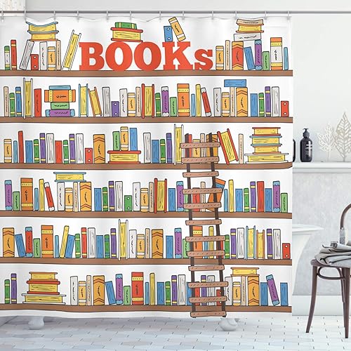 Miniatura 11 de Ambesonne Cortina de ducha de terror, salpicaduras de sangre, estilo grunge, estampado temático de terror zombi aterrador, juego de decoración de