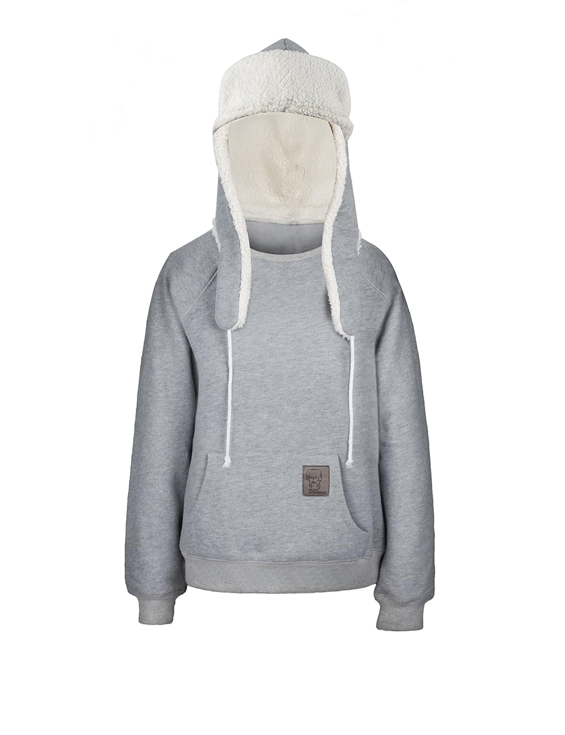 Mad Bomber Adult Pullover Hooded Sweatshirt Men's Women's Sherpa Lined