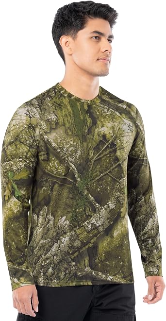 Realtree Men's Long Sleeve Flex Mesh Performance Tee