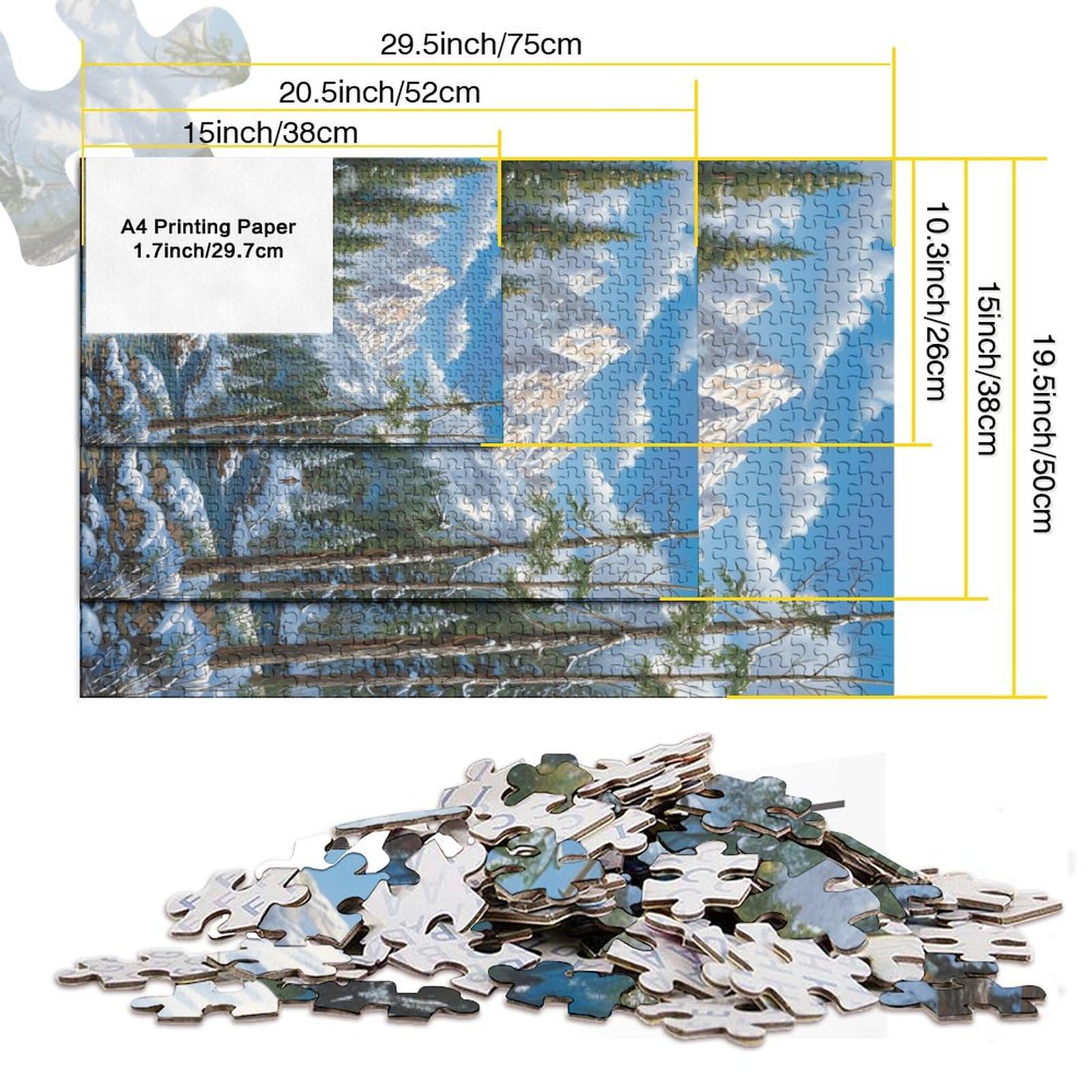 Puzzle 1000 Pezzi Mountain Cottage Per Adulti E Ragazzi – Gioco Educativo In Cartone/Legno, Ideale Per Relax E Tempo In Famiglia
