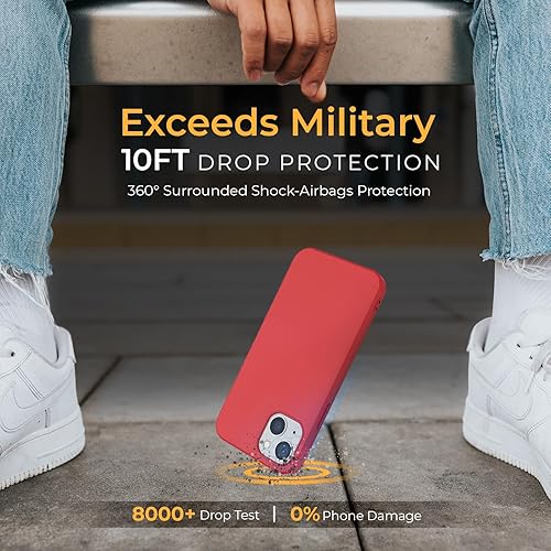 Miniatura 5 de MOTIVE Funda de silicona líquida para iPhone 13 Mini, compatible con Magsafe, funda delgada a prueba de golpes, forro suave antiarañazos, colores