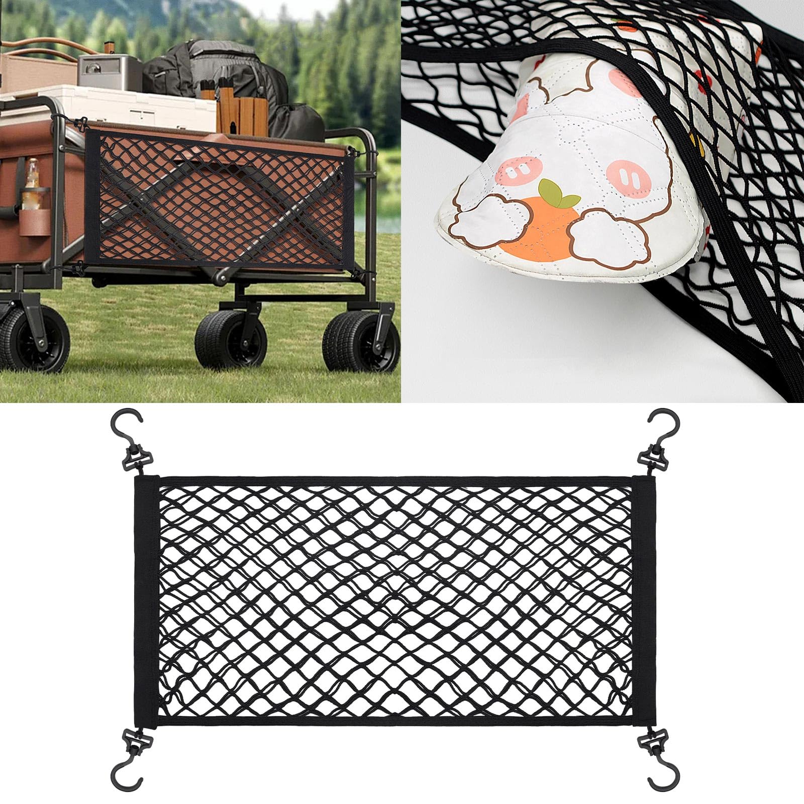 Rete Elastica Per Carico Pieghevole - 8 Ganci, Per Spiaggia, Campeggio E Carrelli - Foto 12