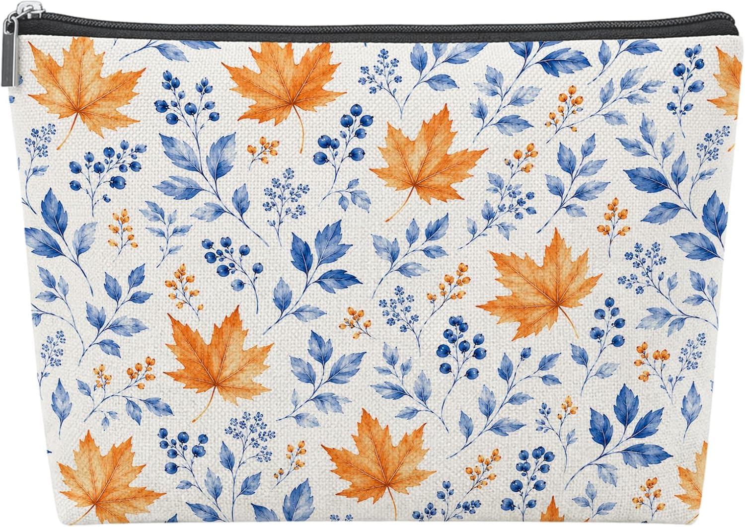 Fall Mahjong Tile Bag - Autumn Leaves, front print