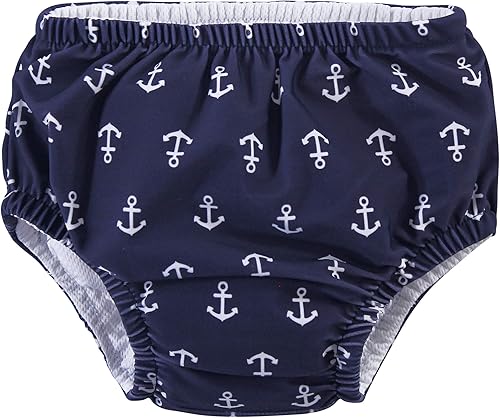 Miniatura 4 de Hudson Baby Pañales de natación unisex para bebé, anclas, 0-6 meses