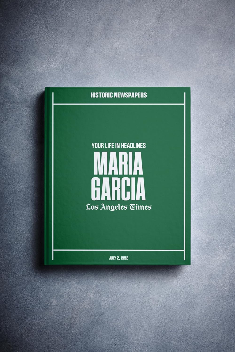 Signature gifts - Personalised Birthday Newspaper Headlines of Your Day - USA Tabloid Custom Newspaper Book WP/NYDN/ST/LAT - Memory Book Gift (La Times)