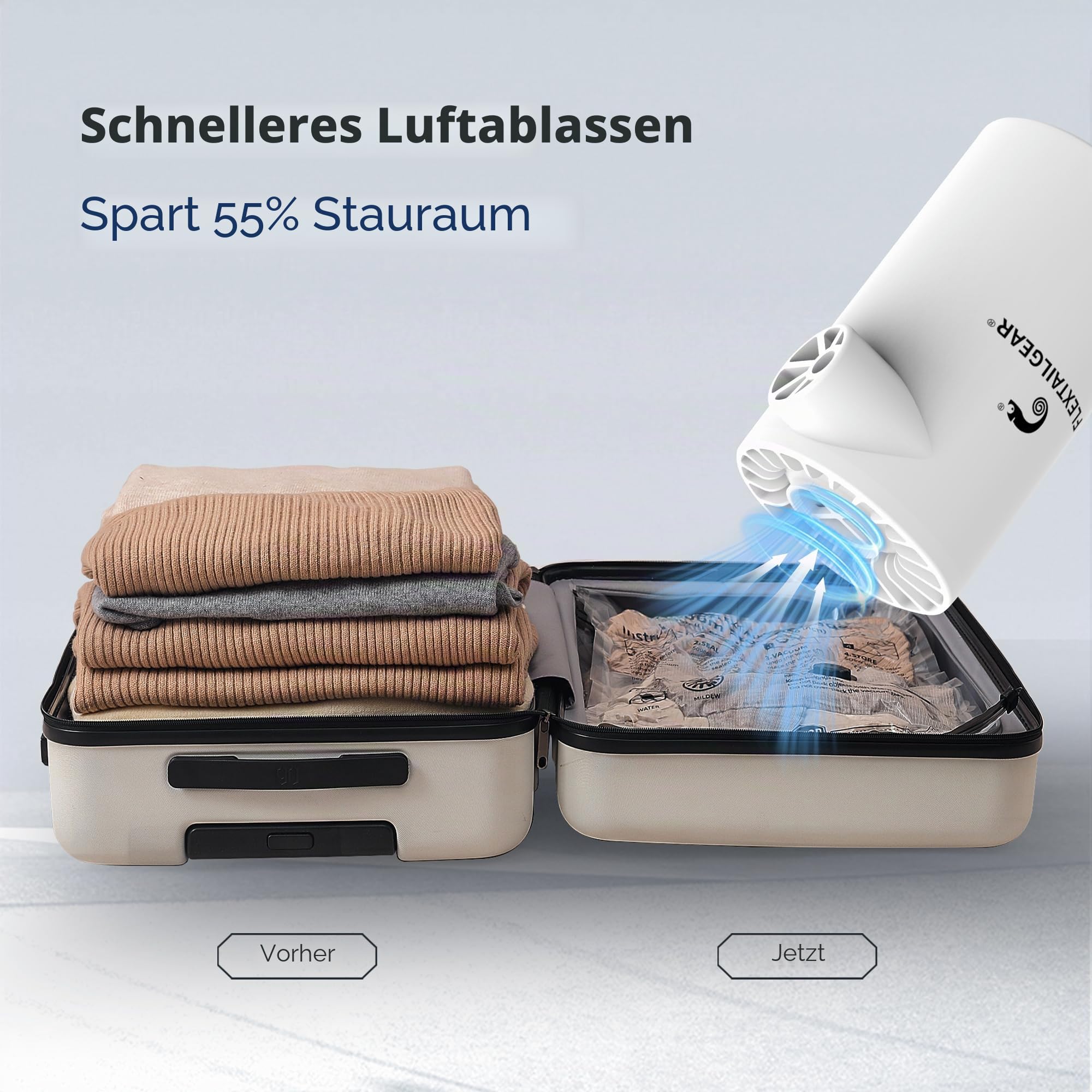 FLEXTAILGEAR EVO Pump, Tragbare Elektrische Pumpe,Luftmatratze Pumpe, Hoher Luftdruck von 4,5kPa, 3800mAh Akku,5 Mehrfachfunktion Düsen für Doppelbett,Schlauchboot,Einzelbett,Luftmatratze