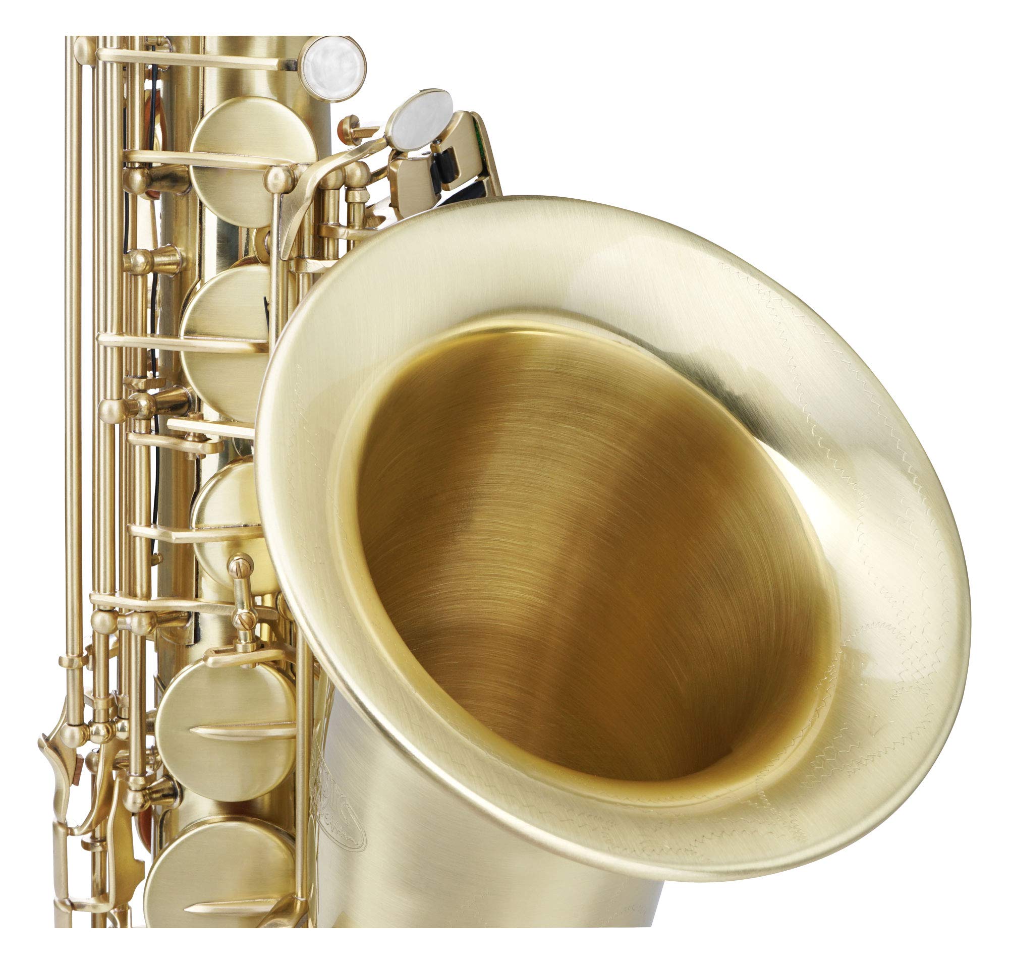 Classic Cantabile Winds TS-450 Bb brushed Tenorsaxophon (Tenor-Saxophon, gebürstetes Messing, Bb-Stimmung, Hoch-Fis-Klappe, sehr ergonomische Klappenmechanik)