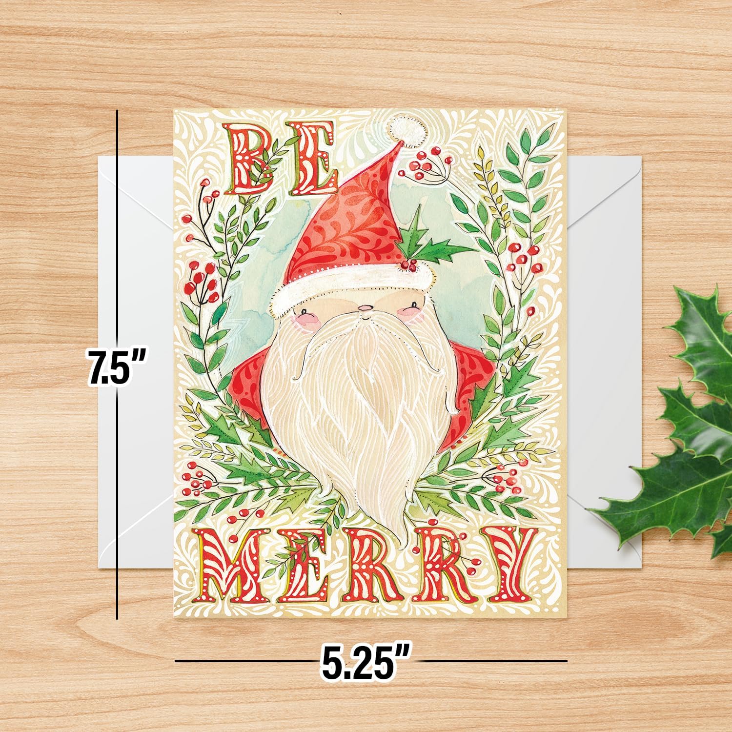 12 Christmas Greeting Card Assortment with Envelopes, Santa Claus and Jolly Snowmen (4 Assorted Designs, 3 Each) – For Loved Ones, Friends, Family, and Coworkers