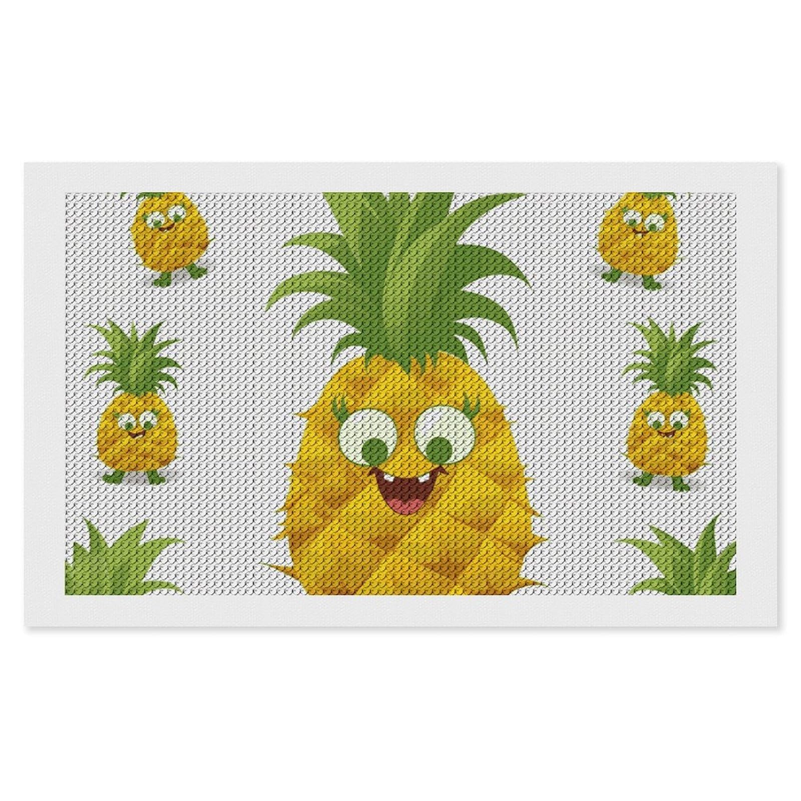 NONHAI Diamond Painting Kits for Adults - DIY Diamond Art Kits for Beginners - Full 5D Paint Drill Diamond Dots Paintings- Pineapple Diamonds Pictures Gem Art and Craft Wall Decor 12"x20"