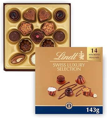 Lindt Swiss Luxury Selection Chocolate Gift Box 143g